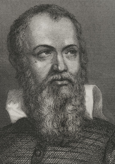 Galileo Galilei, (1564-1642), Italian astronomer, mathematician and physicist, 1856.  Creator: Charles Geoffroy.