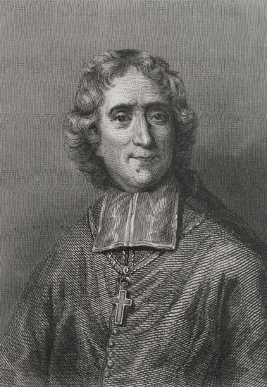 François Fénelon, (1651-1715), French theologian, Catholic bishop, poet and writer, 1856. Creator: Charles Geoffroy.