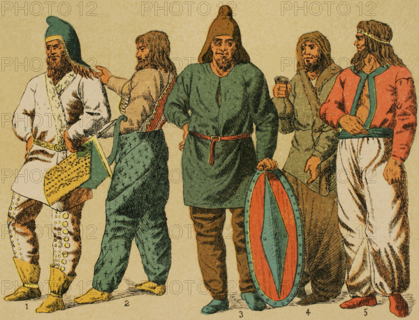 Scythians and Parthians, Near East, 1881.  Creator: Unknown.