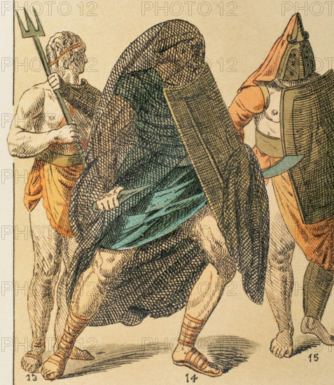 Gladiators, Roman Empire, 1881.  Creator: Unknown.