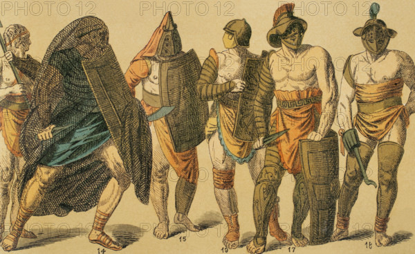 Gladiators, Roman Empire, 1881.  Creator: Unknown.