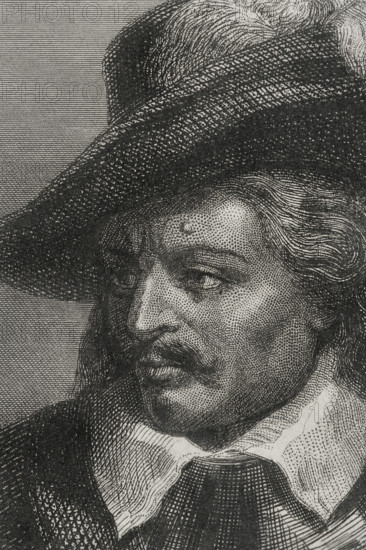 Oliver Cromwell, (1599-1658), Lord Protector of Great Britain, (1653-1658), 1856.  Creator: Unknown.