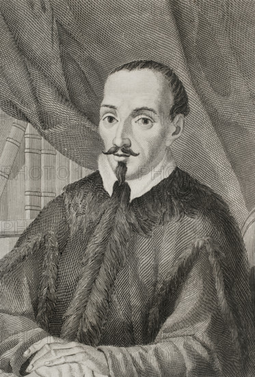 Jerónimo Zurita y Castro, (1512-1580), Spanish historian and official chronicler...Aragon, 1853.  Creator: Antonio Roca Sallent.