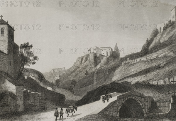 Alhama, Granada province, Andalusia, Spain, 1853.  Creator: Antonio Roca Sallent.