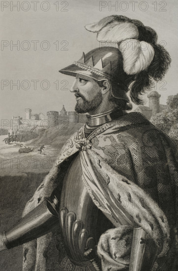 Henry II of Castile, (1334-1379), called Henry of Trastamara or the Fratricidal, 1853.  Creator: Antonio Roca Sallent.