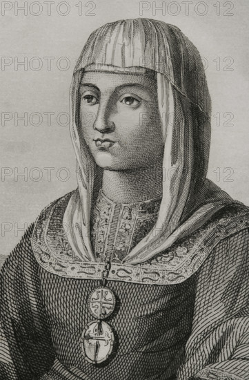 Joanna of Castile, (known as Joanna the Mad), (1479-1555), 1853. Creator: Antonio Roca Sallent.