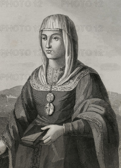 Joanna of Castile, (known as Joanna the Mad), (1479-1555), Queen of Castile (1504-1555)..., 1853. Creator: Antonio Roca Sallent.