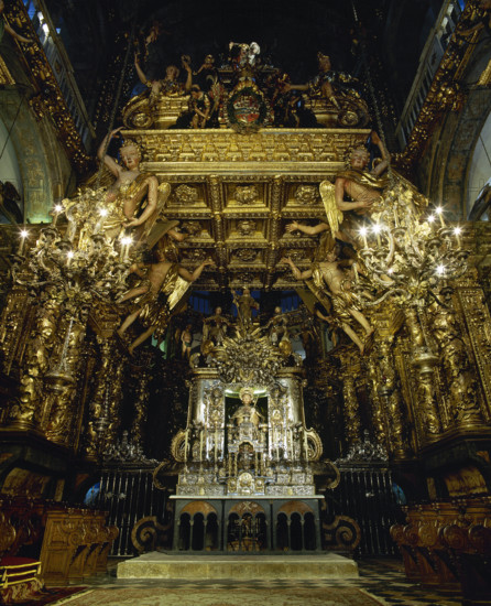Main Chapel, Cathedral of Santiago, Santiago de Compostela, Galicia, Spain, 2008.  Creator: LTL.