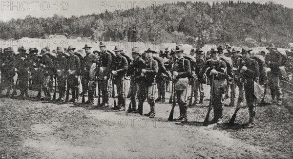 American infantry troops, Cuba, Spanish-American War, 1898. Creator: Unknown.