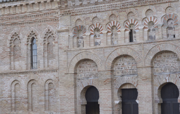 Northwest facade, Cristo de la Luz Shrine, Toledo, Castile-La Mancha, Spain, 2022.  Creator: LTL.