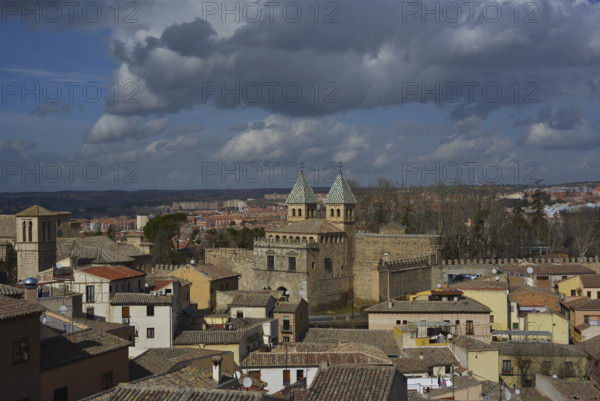 Panoramic view of the city of Toledo, Spain, 2022.  Creator: LTL.