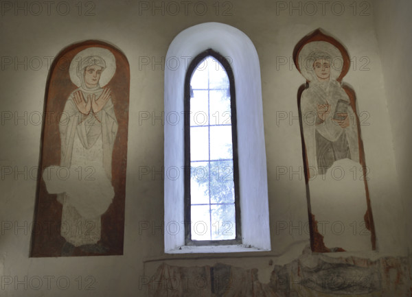 Frescoes, Cristo de la Luz Shrine, Toledo, Castile-La Mancha, Spain, 2022. Creator: LTL.
