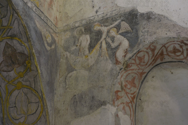 Fresco, Cristo de la Luz Shrine, Toledo, Castile-La Mancha, Spain, 2022.  Creator: LTL.