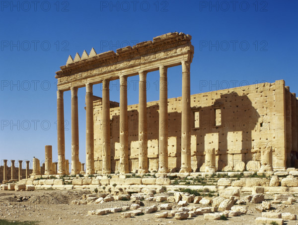 General view of the Roman Temple of Bel (Baal), supreme god of the Palmyrians, Palmyra, Syria, 2008. Creator: LTL.