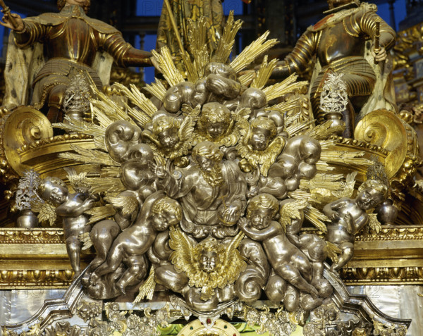 Altar of the Main Chapel, Cathedral of Santiago, Santiago de Compostela, Galicia, Spain, 2008. Creator: LTL.
