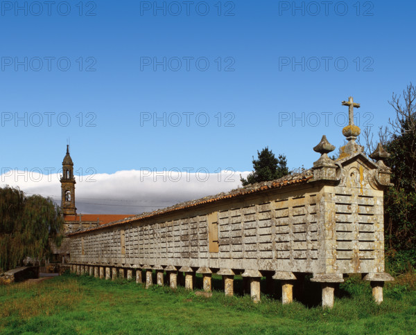 Horreo of Carnota, La Coruna province, Galicia, Spain, 2010. Creator: LTL.