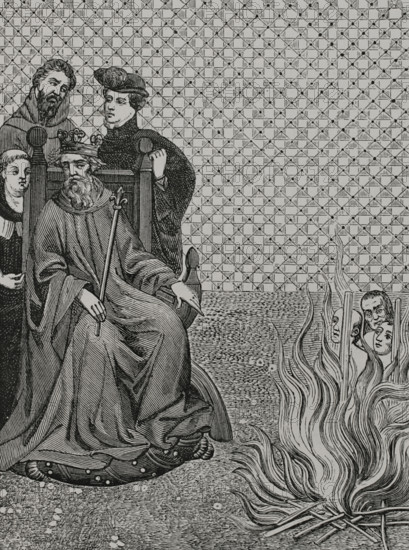 Disciples of the Parisian philosopher and theologian Amalric of Bena tried in 1210...1877.  Creator: Unknown.