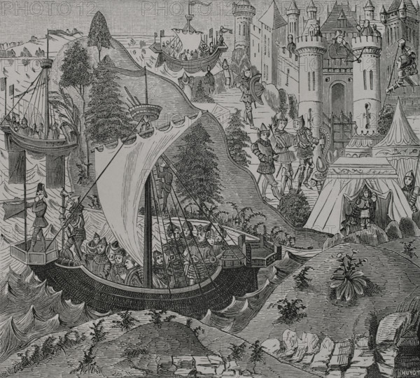 Richard I, (1157-1199), King of England, Châlus-Chabrol, France, 1199, 14th century (1877). Creator: Unknown.