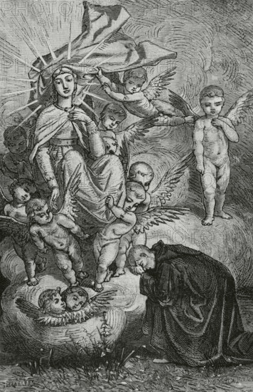 The Divine Comedy, (1307-1321): Purgatory, 1888.  Creator: Jean Edouard Dargent.