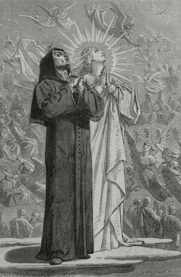The Divine Comedy, (1307-1321): The Paradise, 1888.  Creator: Jean Edouard Dargent.