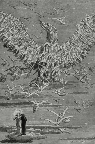 The Divine Comedy, (1307-1321): The Paradise, 1888.  Creator: Jean Edouard Dargent.