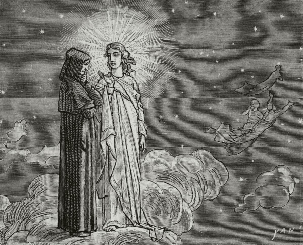 The Divine Comedy, (1307-1321): The Paradise, 1888. Creator: Jean Edouard Dargent.