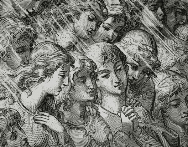 The Divine Comedy, (1307-1321): The Paradise, 1888.  Creator: Jean Edouard Dargent.