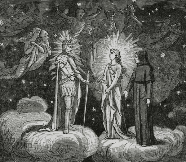 The Divine Comedy, (1307-1321): The Paradise, 1888. Creator: Jean Edouard Dargent.