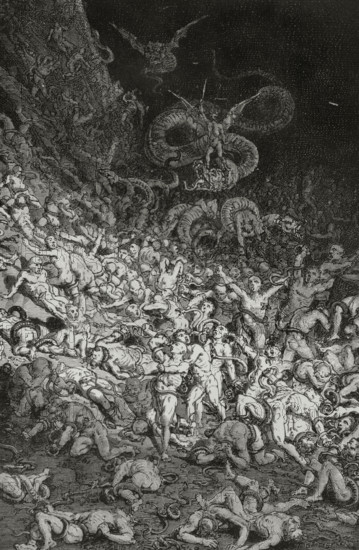 The Divine Comedy, (1307-1321): Inferno (Hell), 1888. Creator: Jean Edouard Dargent.