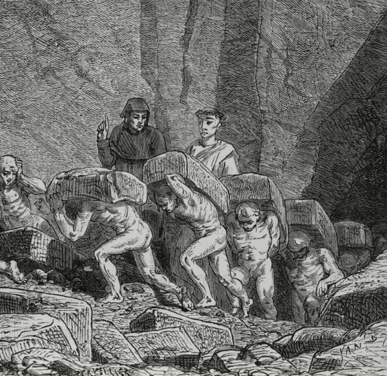 The Divine Comedy, (1307-1321): Purgatory, 1888.  Creator: Jean Edouard Dargent.