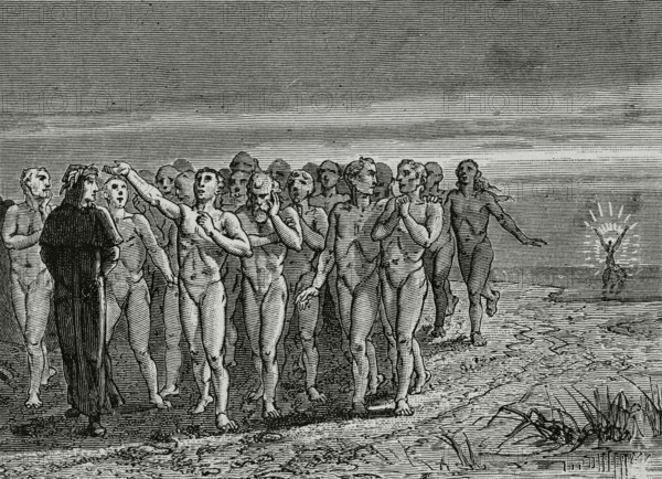 The Divine Comedy, (1307-1321): Purgatory, 1888.  Creator: Jean Edouard Dargent.