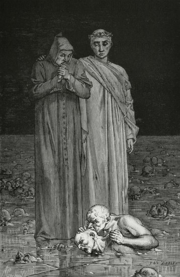 The Divine Comedy, (1307-1321): Inferno (Hell), 1888. Creator: Jean Edouard Dargent.