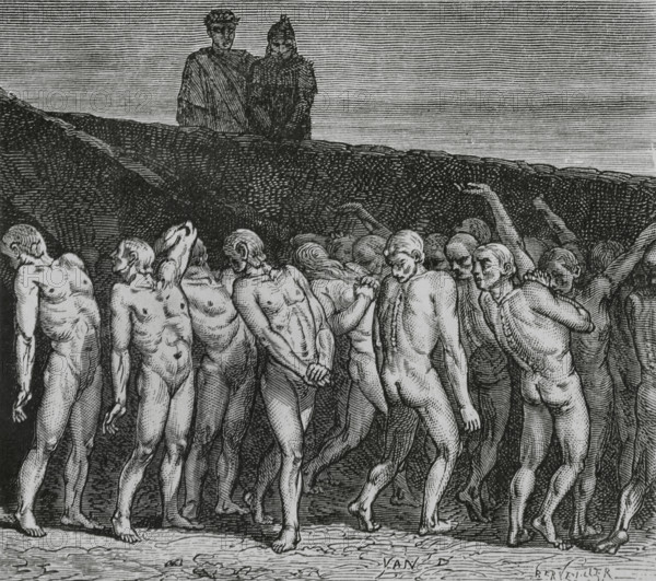 The Divine Comedy, (1307-1321): Inferno (Hell), 1888. Creator: Jean Edouard Dargent.