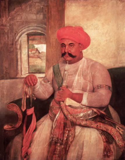 Hasan Reza Khan, minister to Asaf al-Daula of Oudh, Nawab Vizier of Oudh, 1784.  Creator: Johan Zoffany.