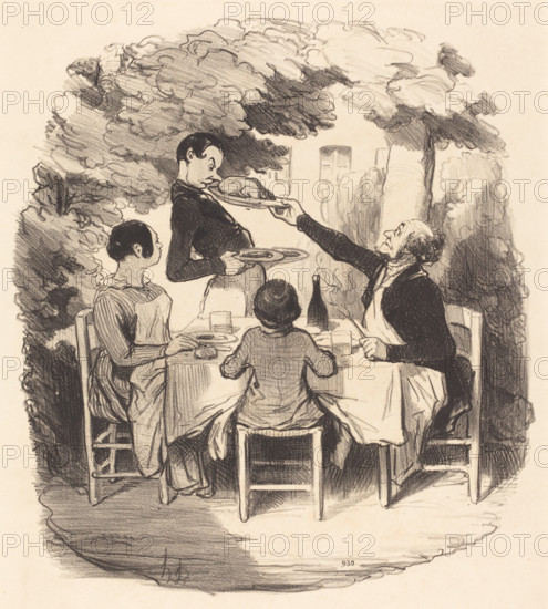 Ah! il est frais..., 1846. Creator: Honore Daumier.