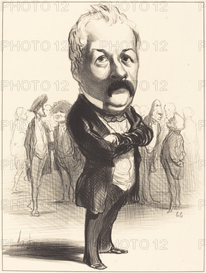 Gustave Sautayra, 1849. Creator: Honore Daumier.