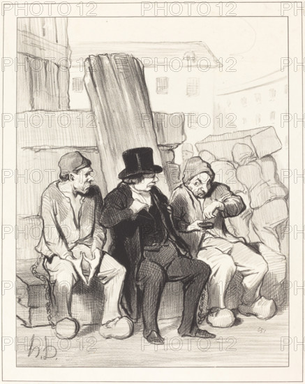- Ainsi, donc mon ami, à vingt deux ans..., 1844. Creator: Honore Daumier.
