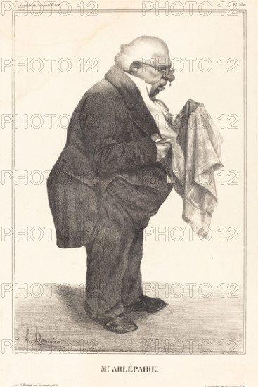 Mr. Arlépaire, 1833. Creator: Honore Daumier.