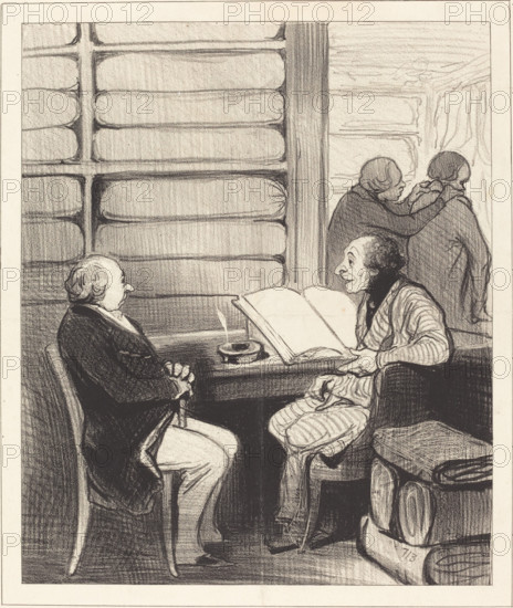- Oui, mon cher monsieur Badoulard..., 1845.  Creator: Honore Daumier.