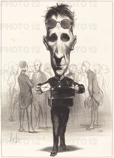 Félix Saint-Priest, 1849. Creator: Honore Daumier.