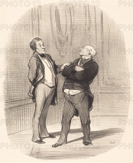 - Il y a la guerre...., les loyers vont peut-être diminuer..., 1859.  Creator: Honore Daumier.