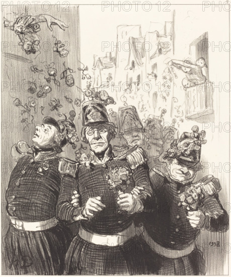 Rifolard est plus charmé que jamais..., 1848. Creator: Honore Daumier.