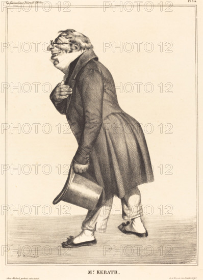 Comte de Kératry, 1833. Creator: Honore Daumier.