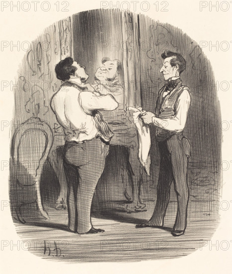 Le jour, où il s'agit de faire une conquête, 1847.  Creator: Honore Daumier.