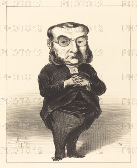 Coquerel, 1849. Creator: Honore Daumier.