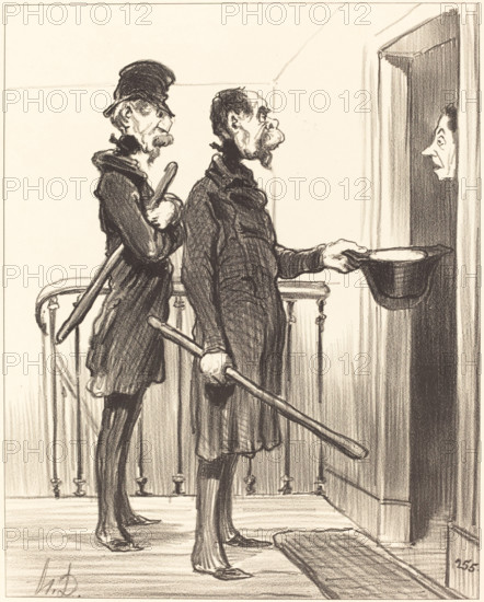 La Souscription Napoléonienne, 1851. Creator: Honore Daumier.
