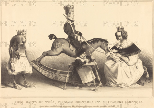 Très hauts et très puissans moutards et moutardes légitimes, 1834. Creator: Honore Daumier.
