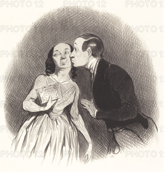 Le Jour de l'An, 1844. Creator: Honore Daumier.