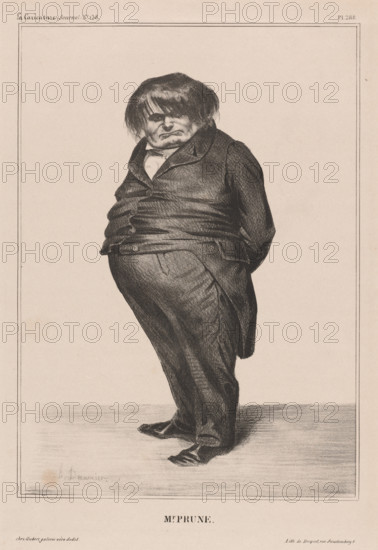 Docteur Prunelle, 1833. Creator: Honore Daumier.