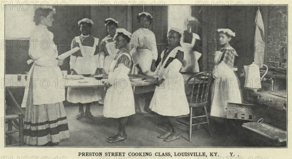 Preston Street cooking class, Louisville, K.Y, 1910. Creator: Unknown.